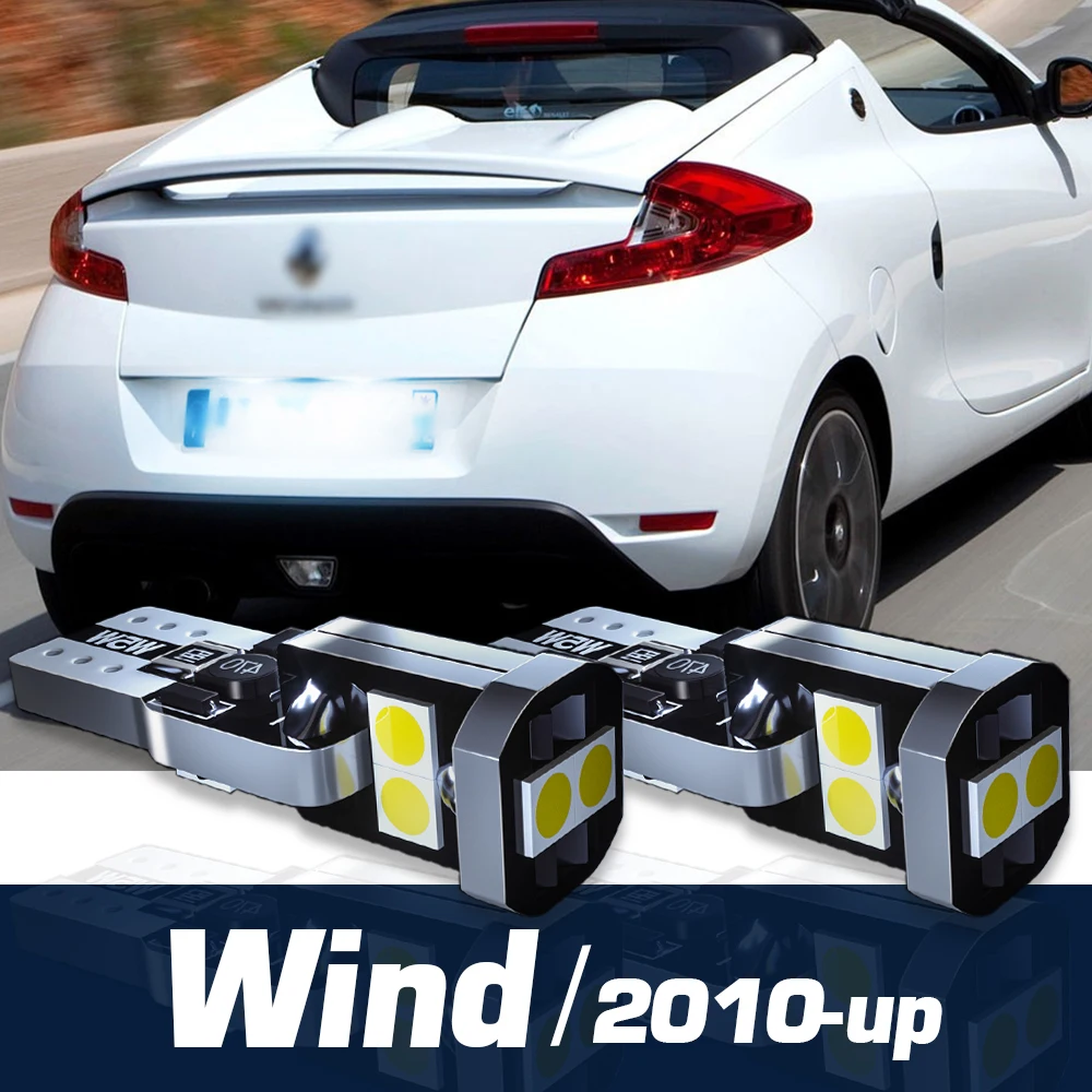 

2pcs LED License Plate Light Canbus Accessories For Renault Wind 2010 2011 2012