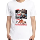 Футболка мужская графическая с постером фильма Джеймс Бонд Thunderball, уличная одежда с круглым вырезом в стиле Харадзюку, летняя одежда