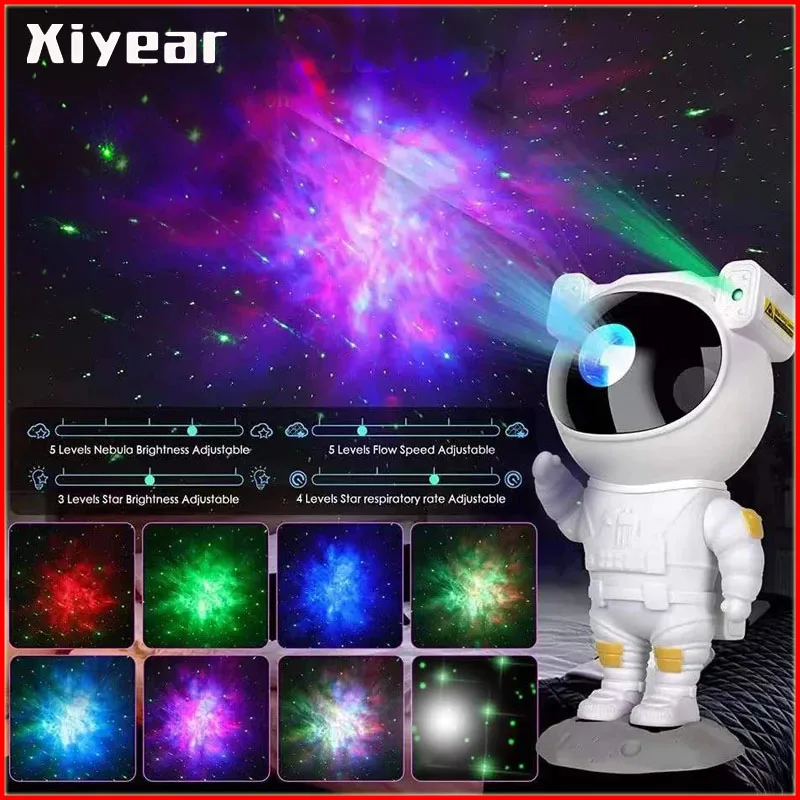 

Novelty Astronaut LED Night Light Galaxy Starry Star Projector Lamp Kids Bedroom Projection Lamp Home Decorative Lighting Gifts