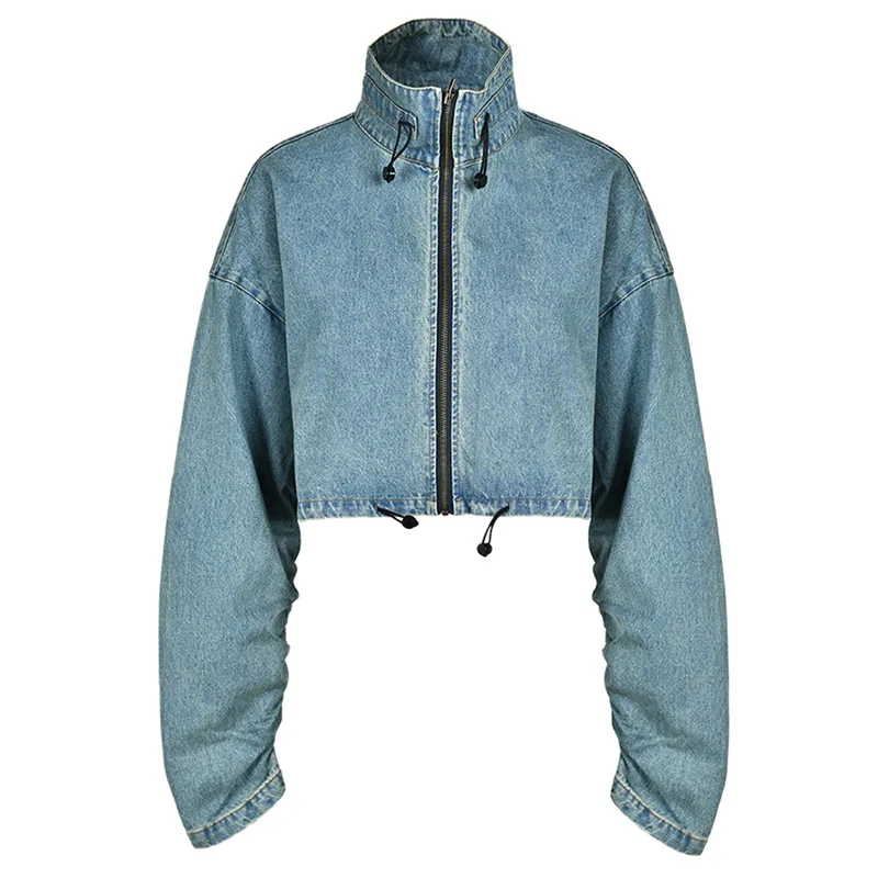 Модный женский повседневный широкий свободный сверхпрочный джинсовый комплект