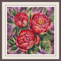 cross stitch kits cross stitch kit embroidery threads for embroidery set christmas peony 40 40 embroidery