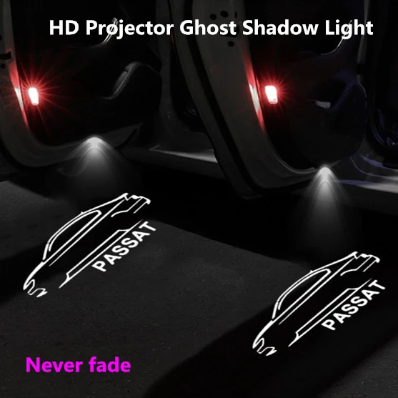 

2 шт., светодиодный проектор для двери автомобиля B8L B7 Passat b8