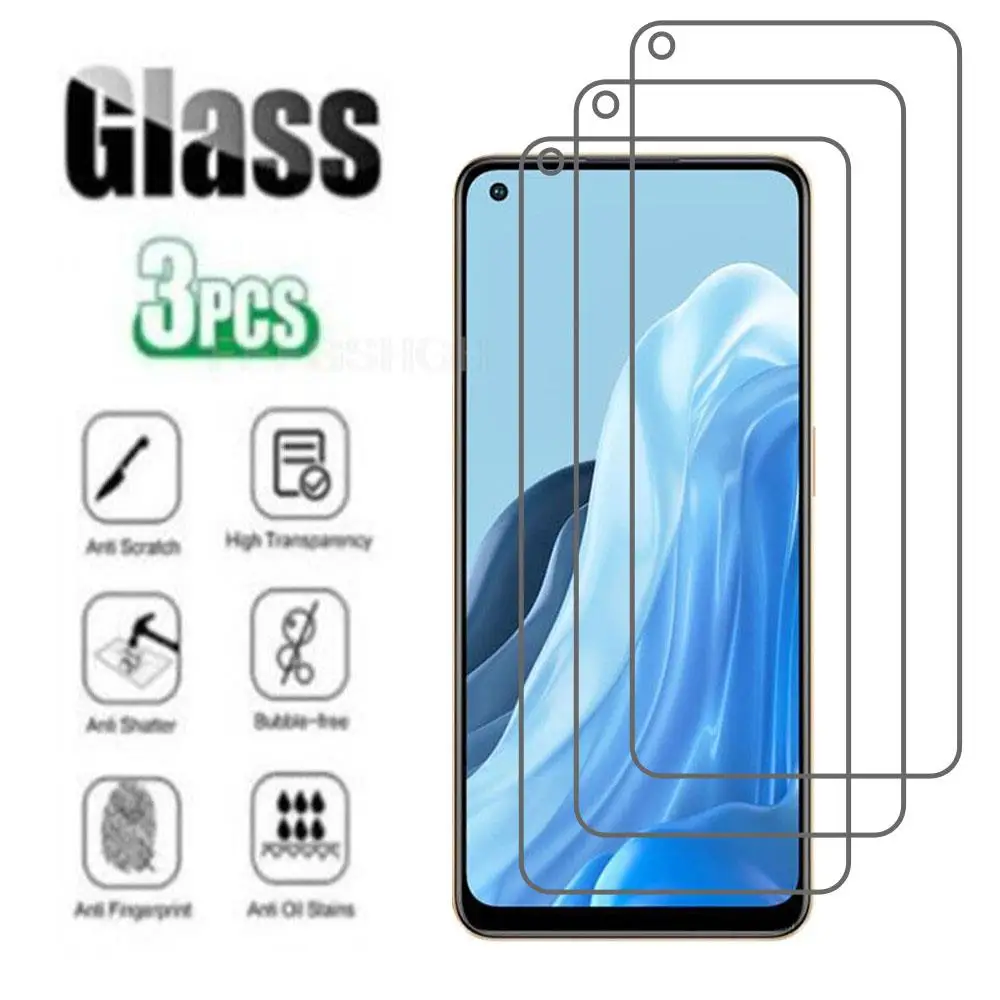 

3 шт. 9H HD защитное закаленное стекло для OPPO F21 Pro 4G 6,43 дюйма OPPO Reno7 4G защита для экрана телефона защитная пленка