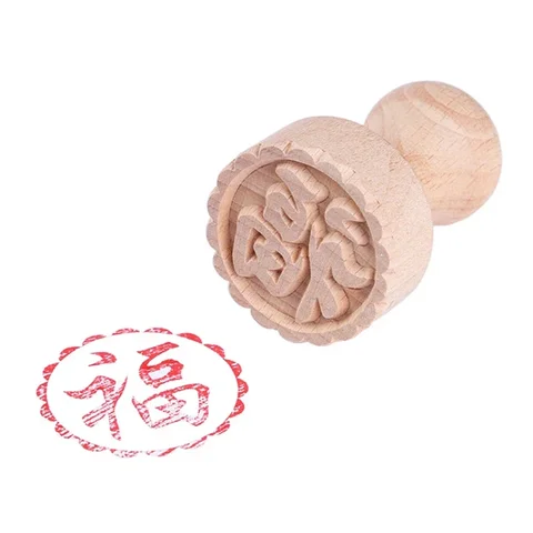 Традиционные китайские иероглифы в виде Луны, искусственные формы, деревянный десерт, бисквит, сделай сам, круглая фотография, аксессуары