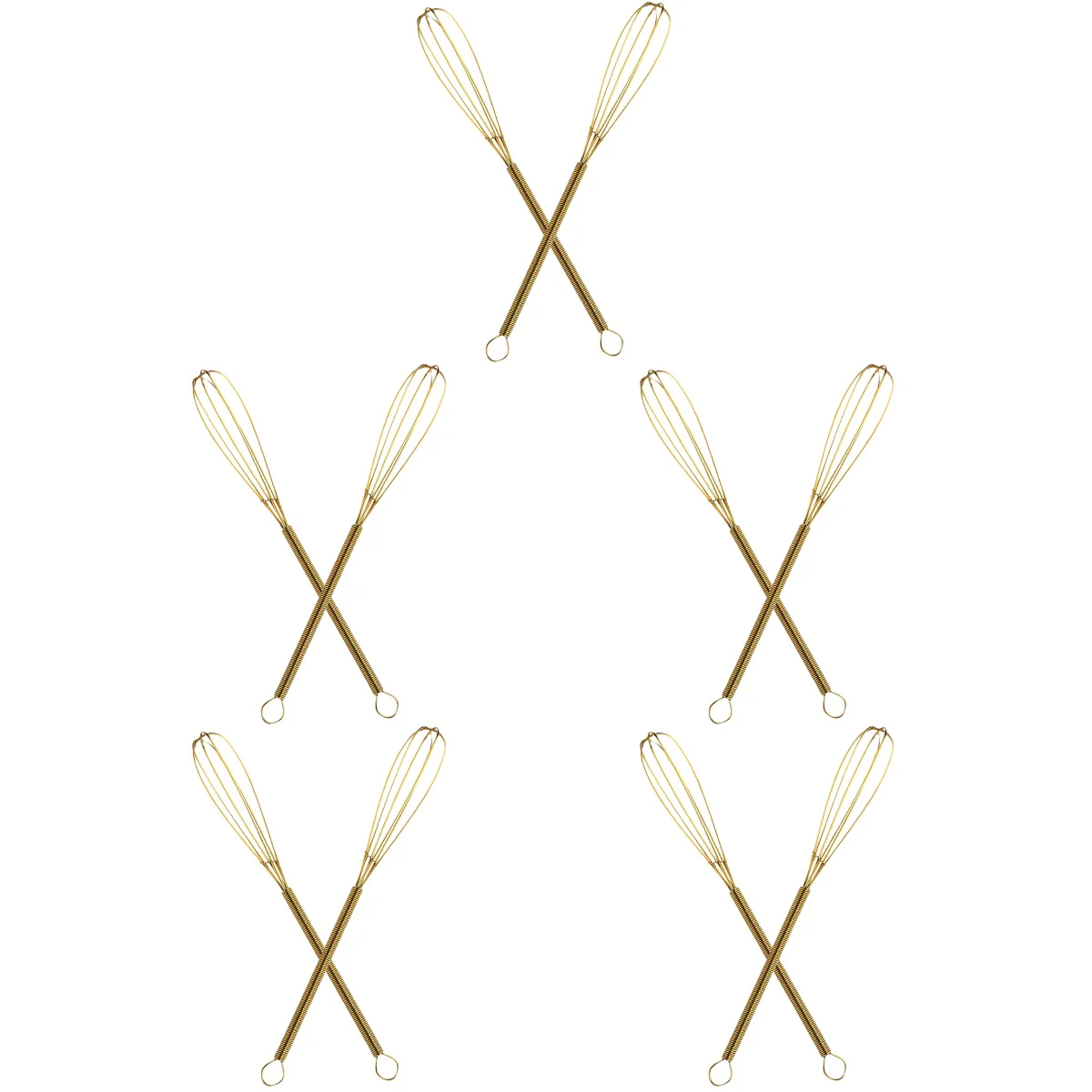 

10 Pcs Stainless Steel Portable Daily Use Manual Cooking Supply Hand Beater Kitchen Whisk Egg Beater for Mixing Home