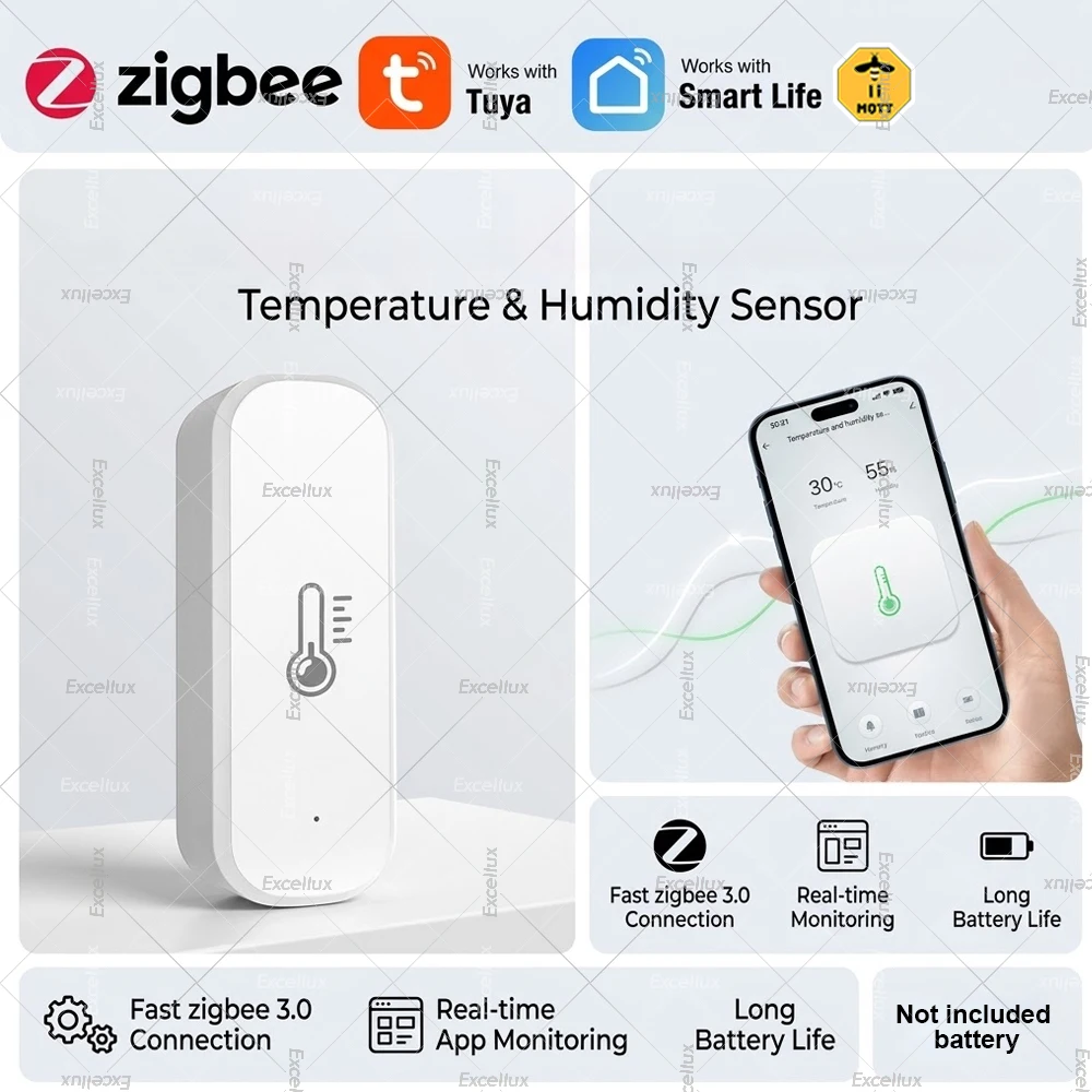 

Zigbee 3.0 датчик температуры и влажности