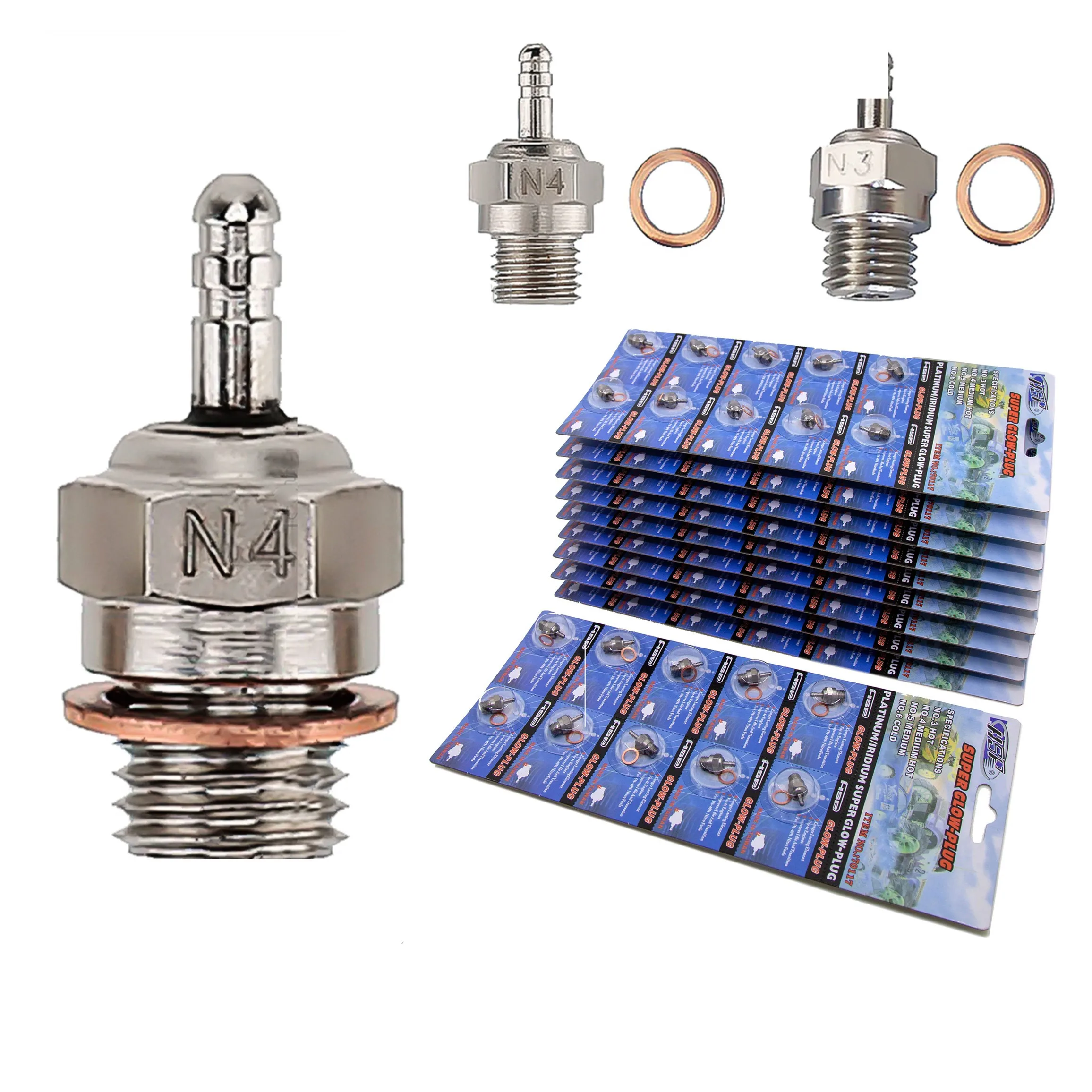 

Engine Flame Nozzle N3 N4 Spark Plug for RC Car Airplane Model