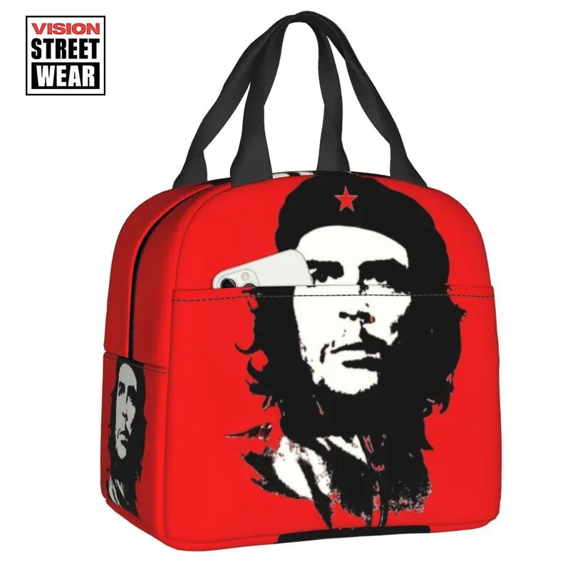 

Новинка 2023, изолированная сумка для ланча Che Guevara для школы и офиса, Кубинская революция, многоразовый термоохлаждающий Ланч-бокс для женщин и детей