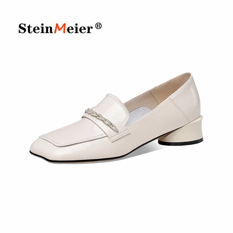 

Туфли женские из натуральной кожи на плоской подошве, с крокодиловым узором