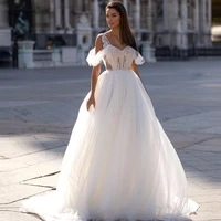 sevintage boho wedding dresses lace appliques off the shoulder a line wedding gown country bridal dress%c2%a0plus size 2022
