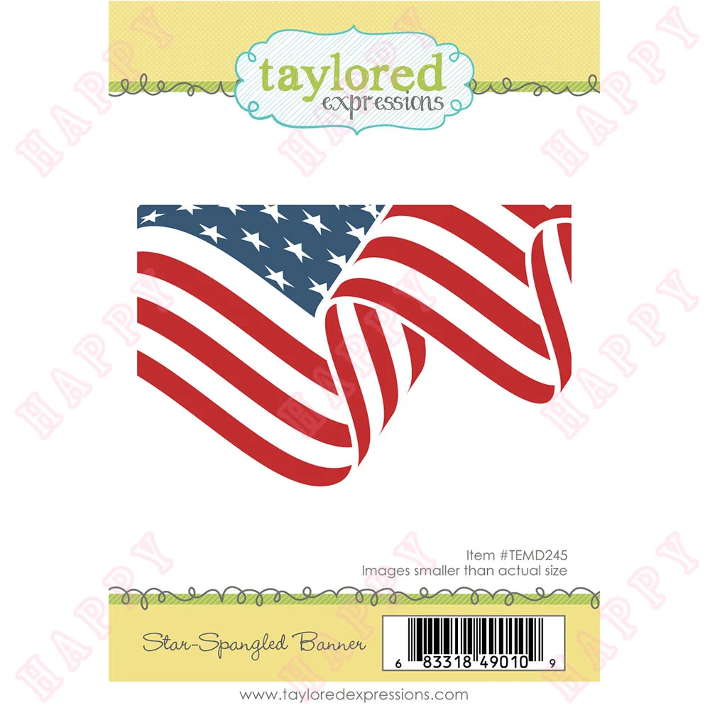

Arrival New 2022 Star Spangled Banner Cut Plate Stamps Diy Series Scrapbook Paper Diary Decoration Craft Greeting Cards Molds