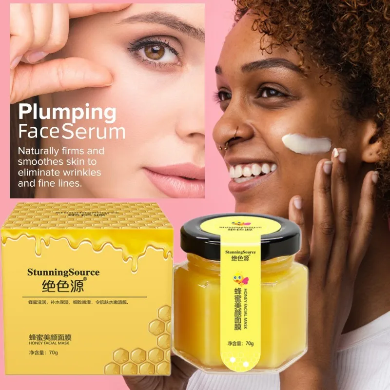 

Royal Jelly Honey Face Cream Antioxidant Rich Hydration GEL Mask Natural Moisturizing Facial Tighten Dry Skin,Korean Skin Care