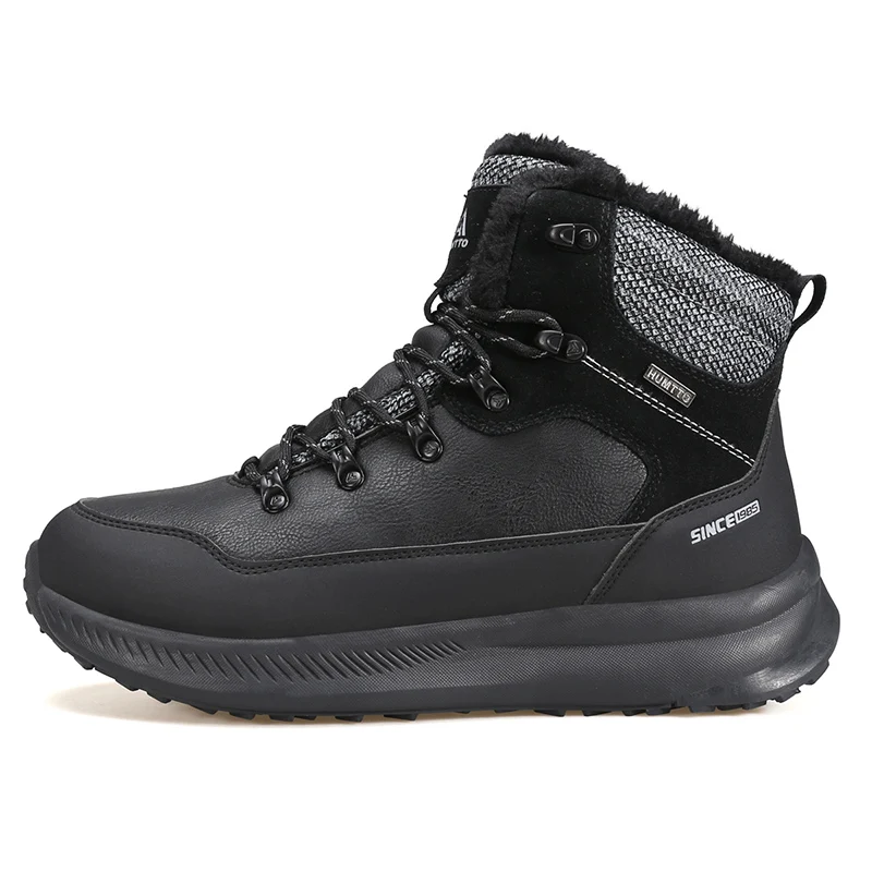 HUMTTO Leather Hiking Shoes for Men Winter Sports Snow Boots Waterproof Luxury Designer Outdoor Climbing Trekking Sneakers Mens