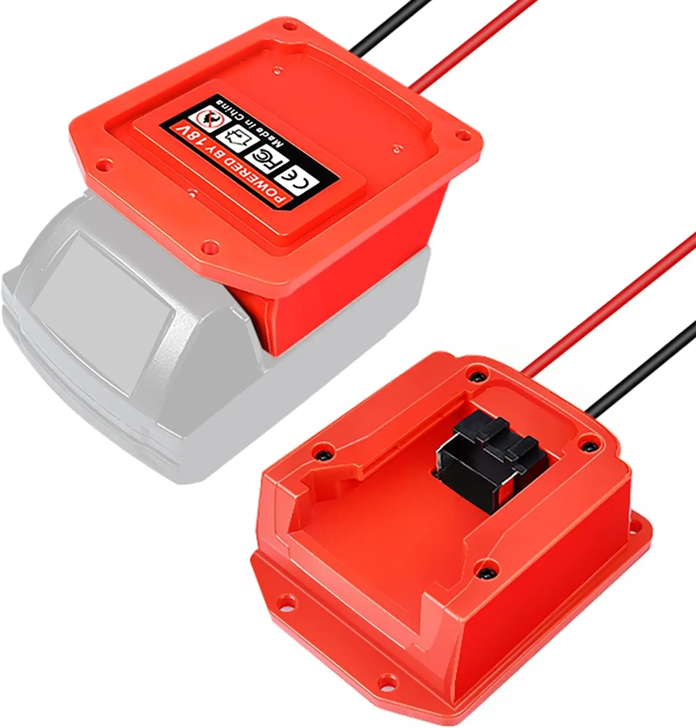 

Адаптер для аккумулятора Milwaukee, 18 в, с проводом 14 AWG