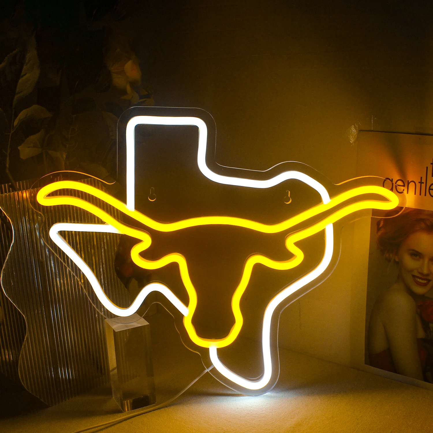 

Map Led Neon Light Wall Decor Neon Sign USB Powered for Cow Lovers Teen Boy Girls Bedroom Kids Room Party Decoration Neon