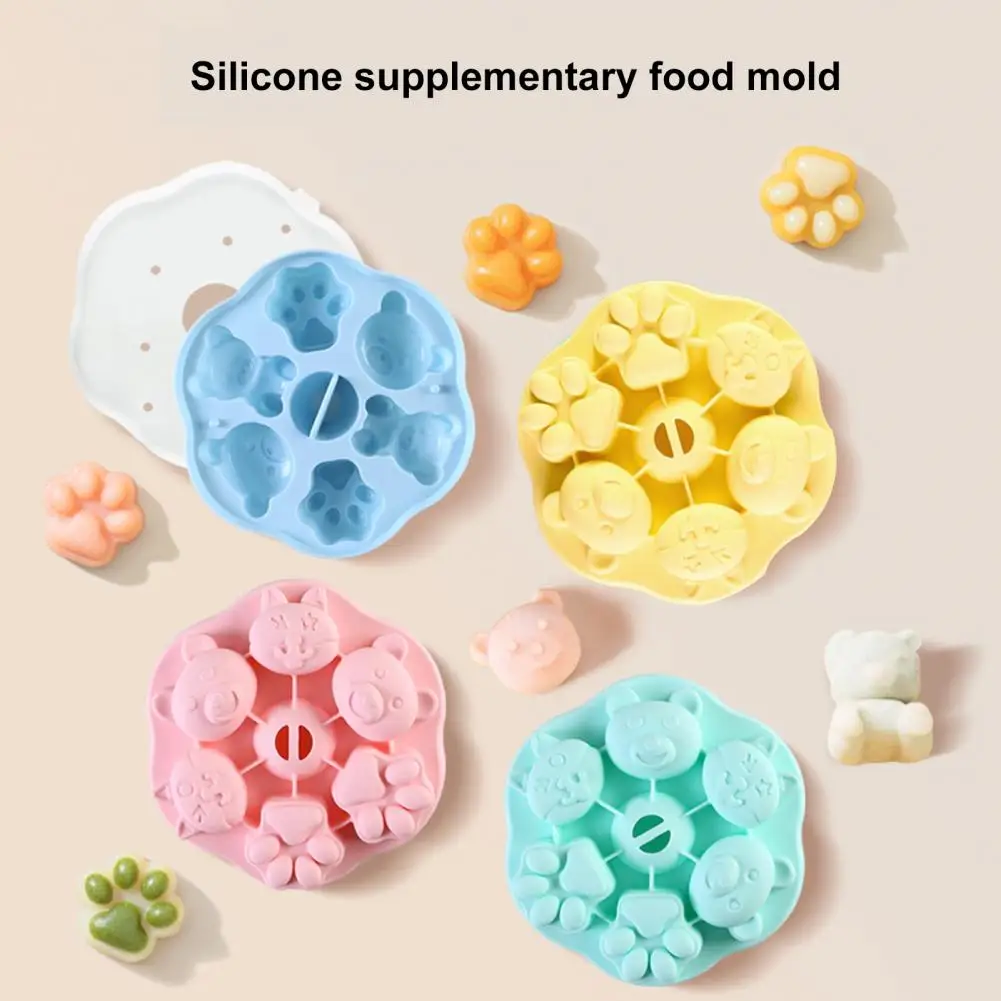 

Удобная форма для кексов, Экономная форма для десертов, дизайн ручки, трафарет для выпечки с мультяшным медведем и лисицей