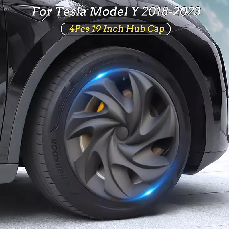 

4 шт., колпачки на ступицу колеса, 19 дюймов, для Tesla Model Y 2018-2023