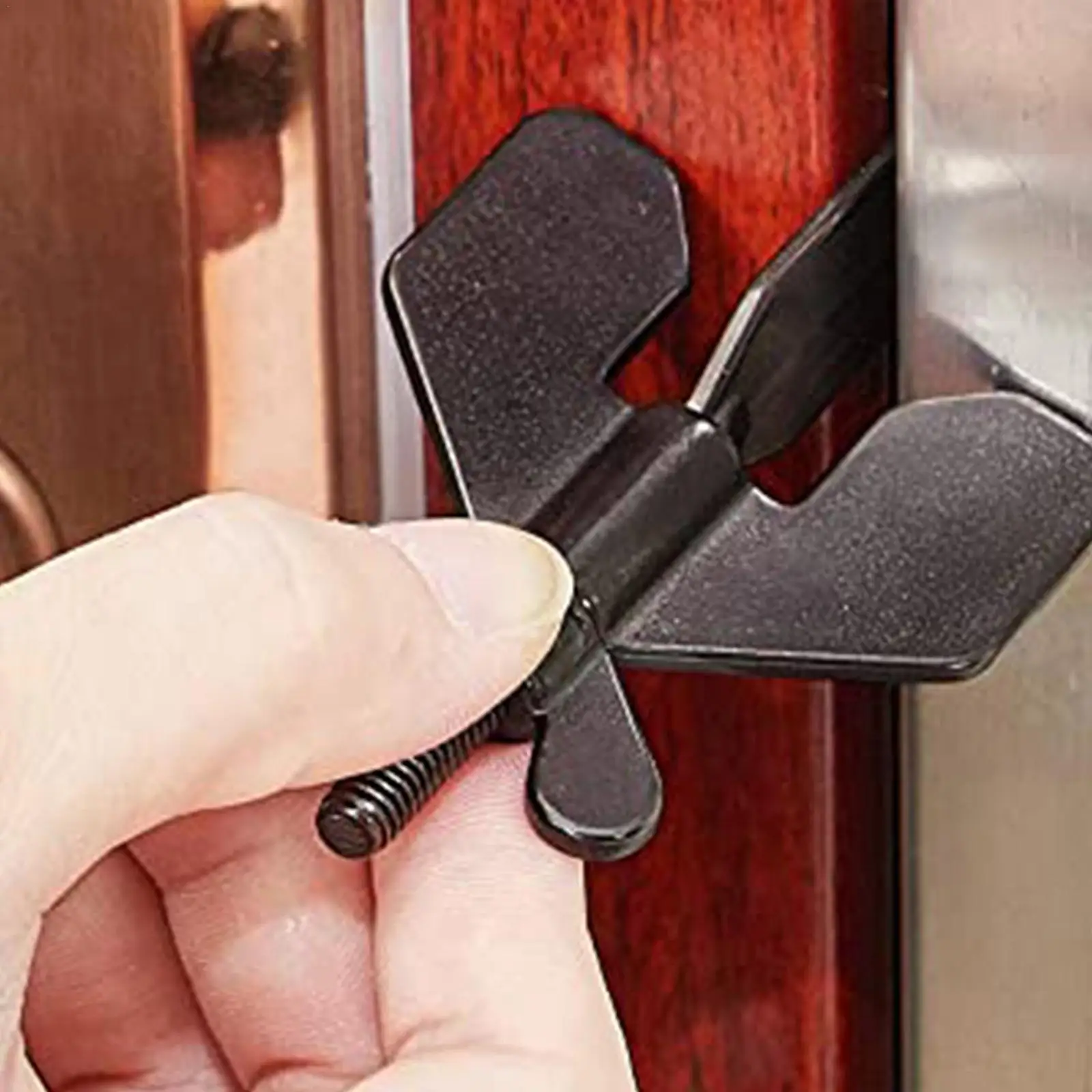 

Portable Hotel Door Lock Live Alone Self-Defense Door Stopper Travel Anti-theft Door Stop Childproof Door Lock Safety Home Latch