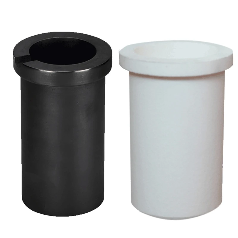 

3 KG Induction Furnace Dedicated Graphite Crucible Cup With Quartz Ceramic Protective Sleeve Set Combination