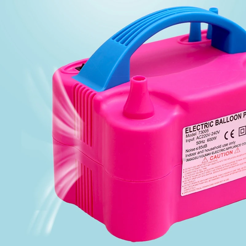 Электрический насос для надувания воздушных шаров с двумя отверстиями