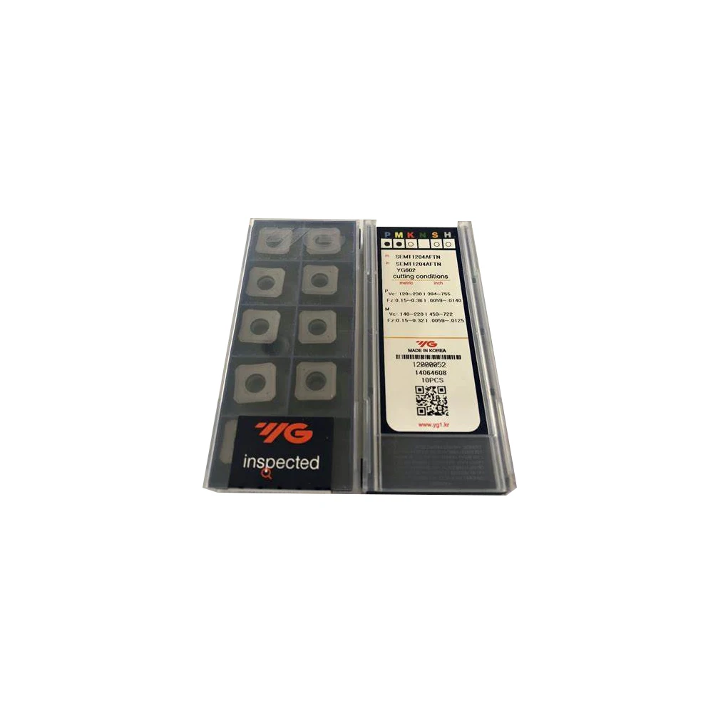 

100% оригинальные фрезерные пластины SEMT1204/13T3/1204AFTN/13T3AGSN YG602