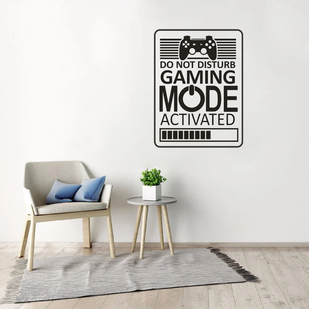 

Game Room Home Decor Computer Video Game Zone Loading Decal Wall Quote Mural Gamer Sign Vinyl Wall Sticker Playroom Decor3905