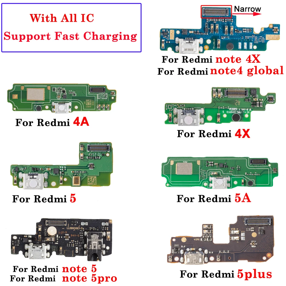 Гибкий зарядный USB-порт с поддержкой быстрой зарядки для Xiaomi Redmi 4 4A 4x 4pro 5 5A 5PLUS note 4x5