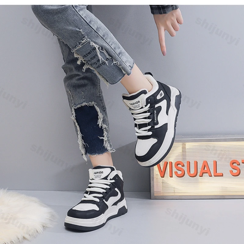 Зимние мужские ботинки нескользящие зимние кроссовки хлопковая обувь на