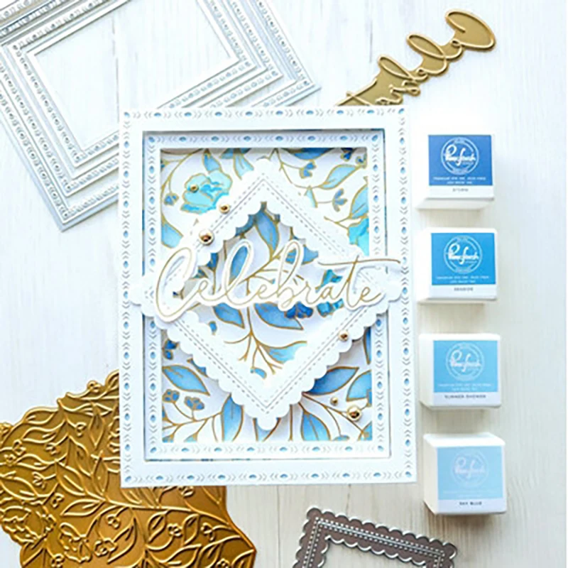 

New Lattice Scenes Metal Cutting Dies for DIY Scrapbooking dies Card Album Decor Paper Craft Embossing Die Cut Stencils Dies