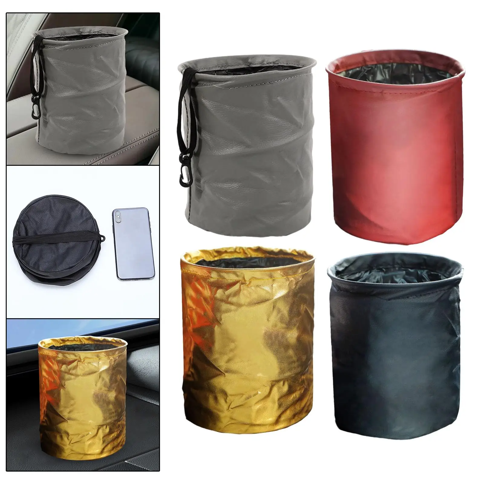 Складной автомобильный мусорный бак многофункциональный складной