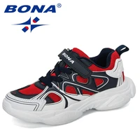 bona 2022 new designers popular style casual sports synthetic leather kids sneakers anti slip children walking shoes comfortable