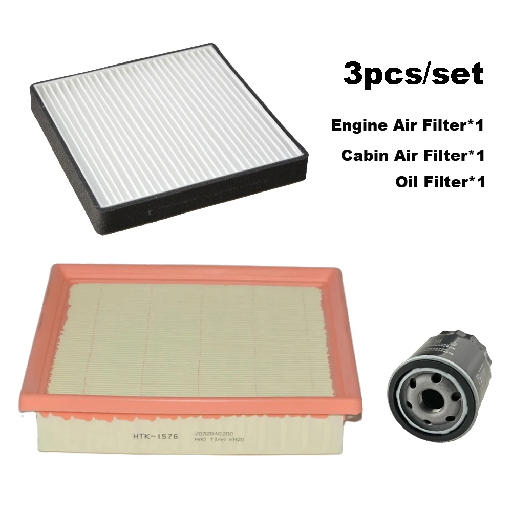 

Набор фильтров для Geely Boyue Cool 1,5 T 2022 2023 2024 G426 AC, воздушный масляный фильтр для салона двигателя, аксессуары, запасные части, 3 шт.