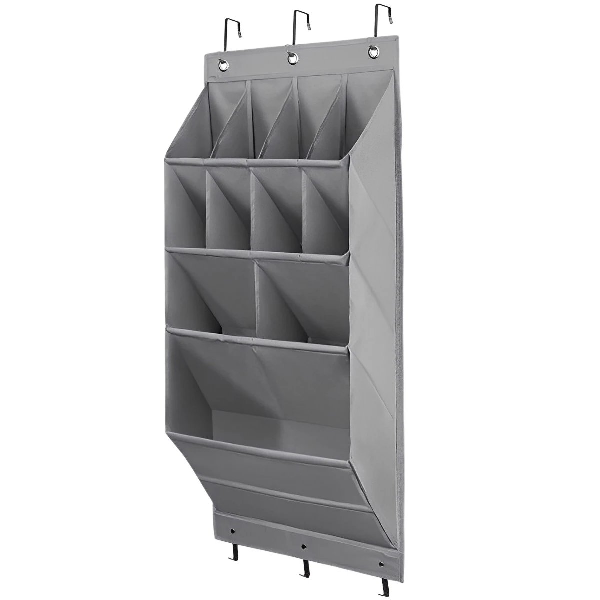 

Тяжелая стойка, подвесная Вешалка из ткани Оксфорд, органайзер с 11 карманами и крючками, прочная дверь для обуви, глубокое хранение обуви