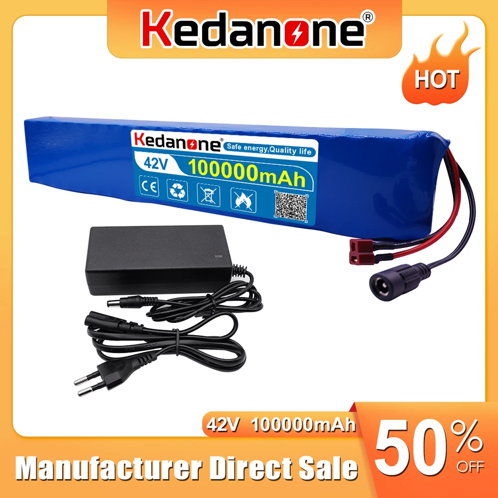

36V 100Ah 10S4P 18650 lithium 1000W High power battery pack ebike electric car bicycle motor scooter 20A BMS with charger