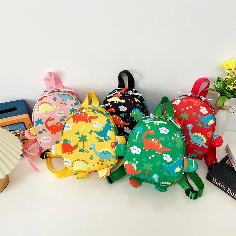 Enlarge Cute Children Shoulder Bag Cartoon Dinosaur Kids Backpacks Kindergarten Preschool Travel Backpack for Boys Girls Messenger