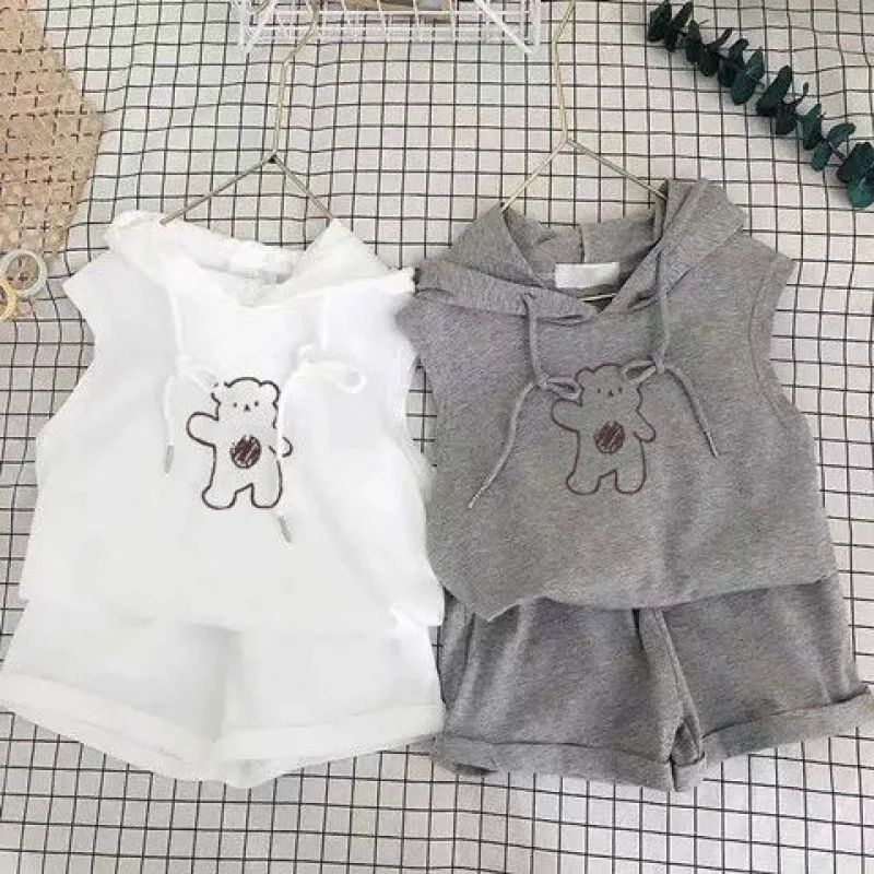 

2 шт., спортивный костюм с капюшоном для мальчиков и девочек