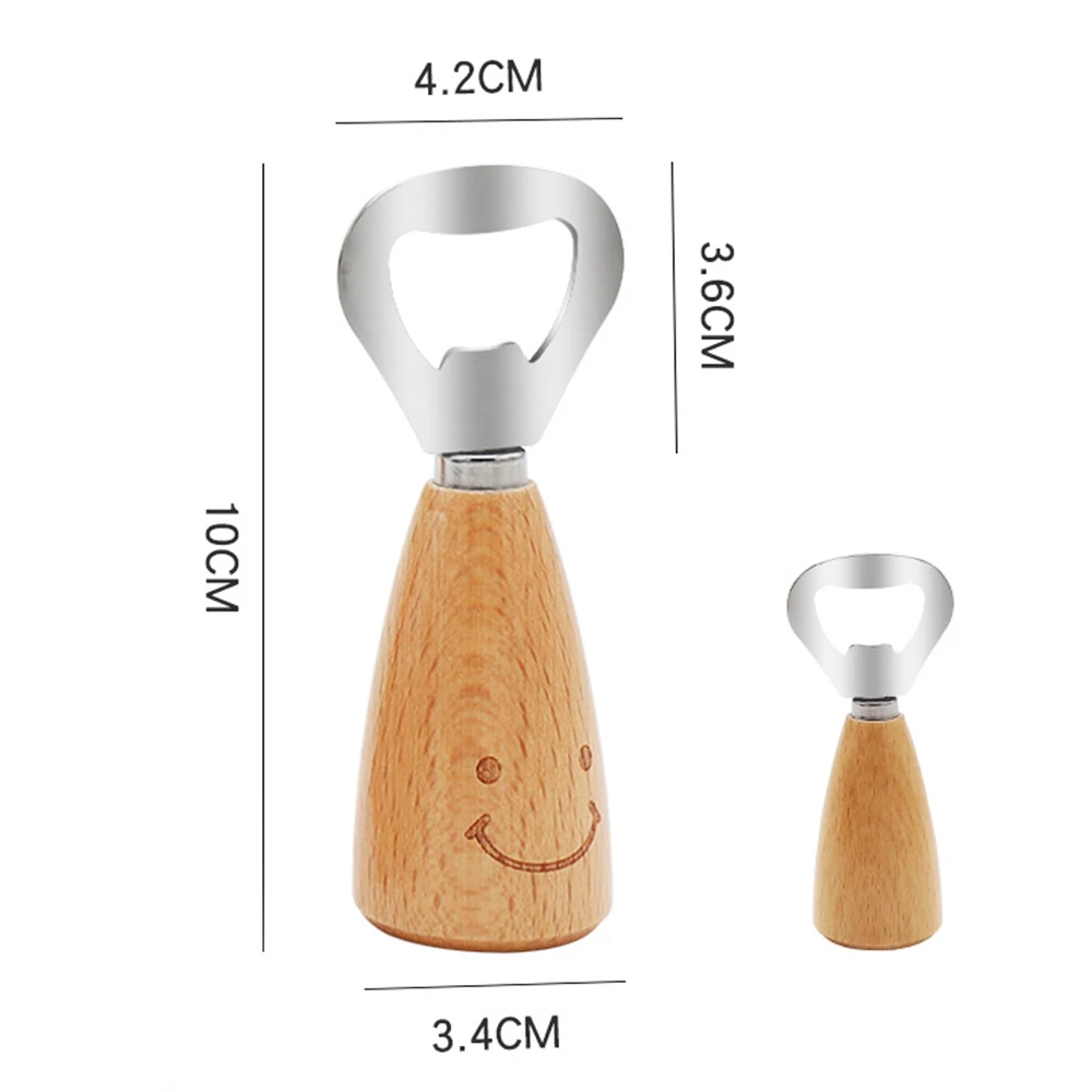 

Открывалка для бутылок из нержавеющей стали с деревянной ручкой