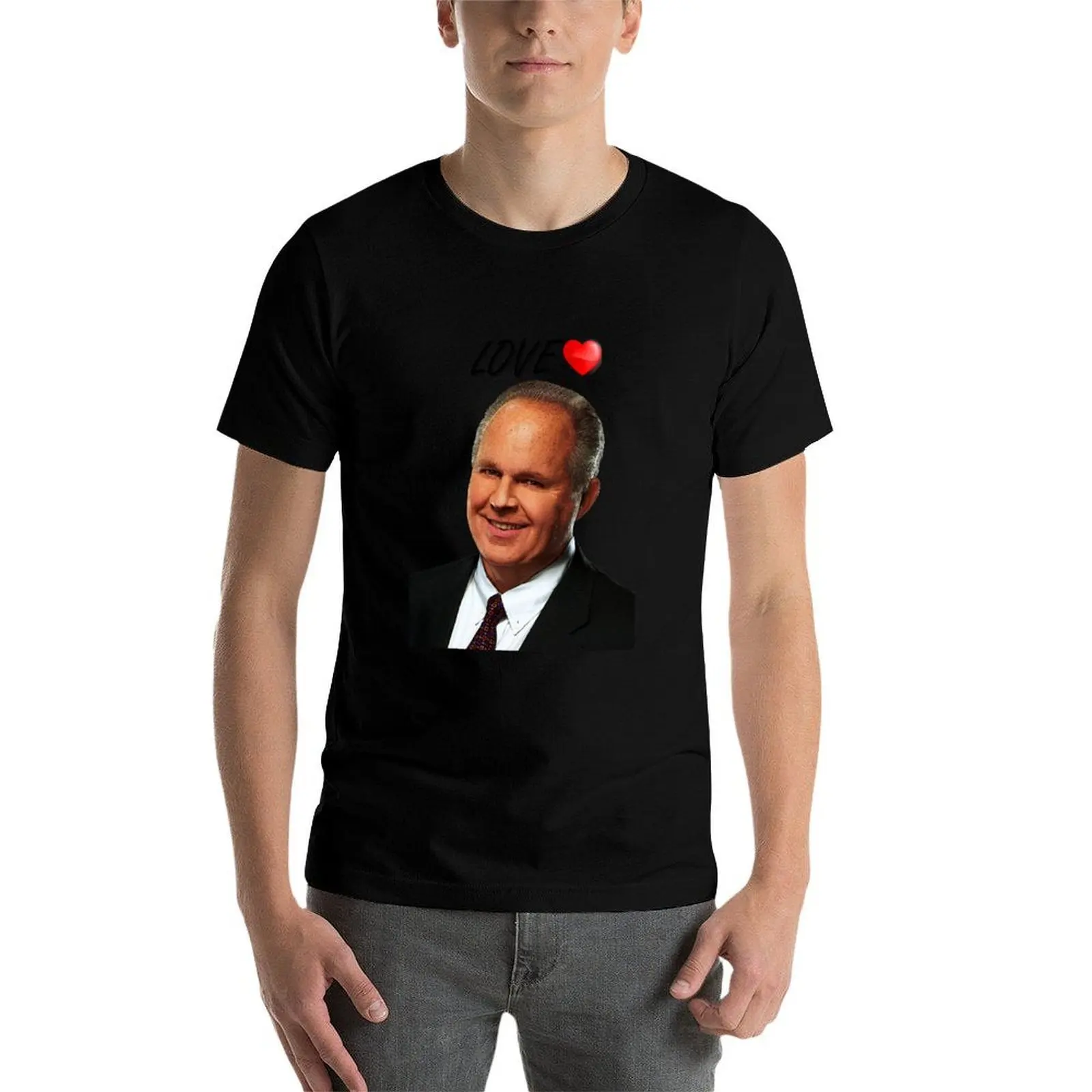 Фото Футболка Love Rush Limbaugh, однотонная футболка больших размеров №3