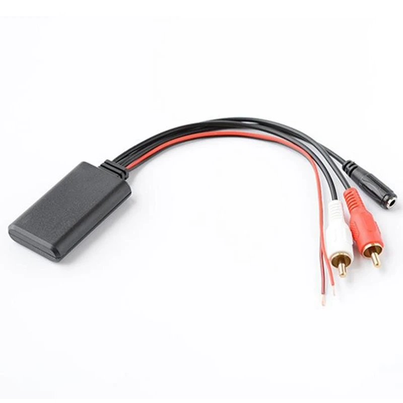 

Автомобильный Bluetooth 2Rca дополнительный адаптер беспроводной микрофон громкой связи с аудиовходом