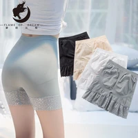 flame of dream new lace bottomed safety pants large seamless modal lace anti slip four corner womens underwear 1024