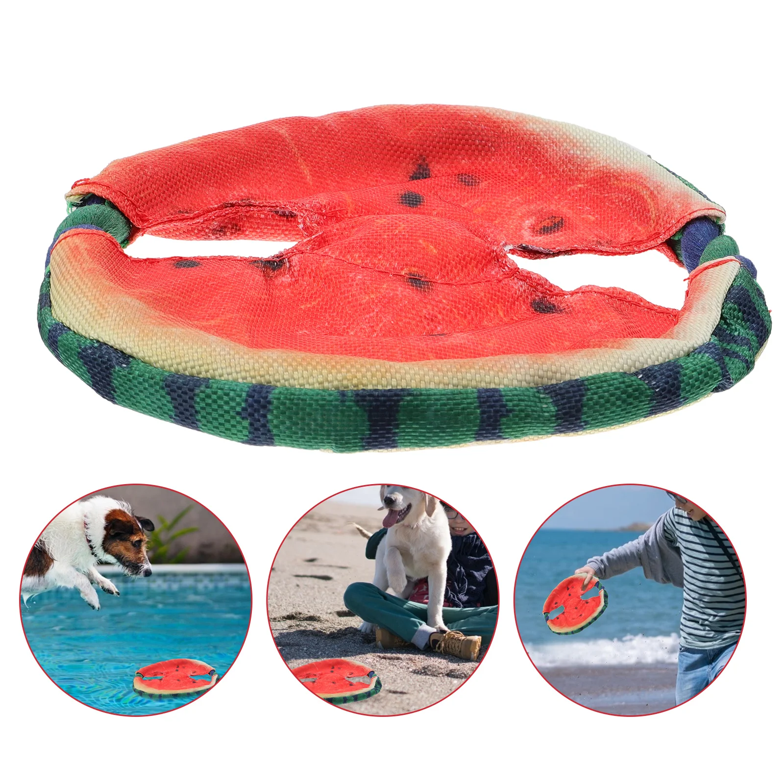 

1Pc Dog Throwing Pet Beach Swimming Floating Flying Disc Plaything