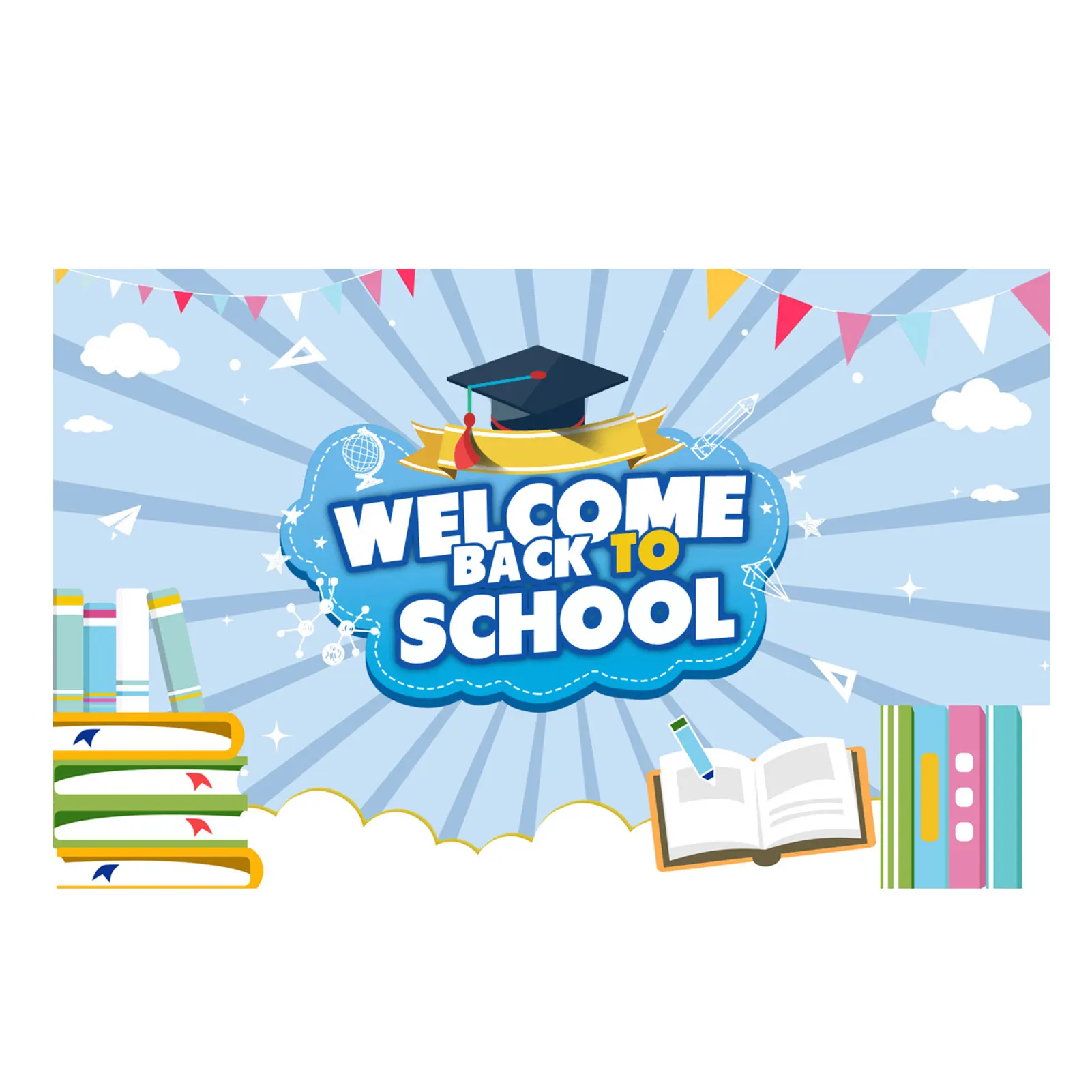 

Снова в школу, баннер назад в школу, ранний школьный баннер для начальной школы, начальной школы