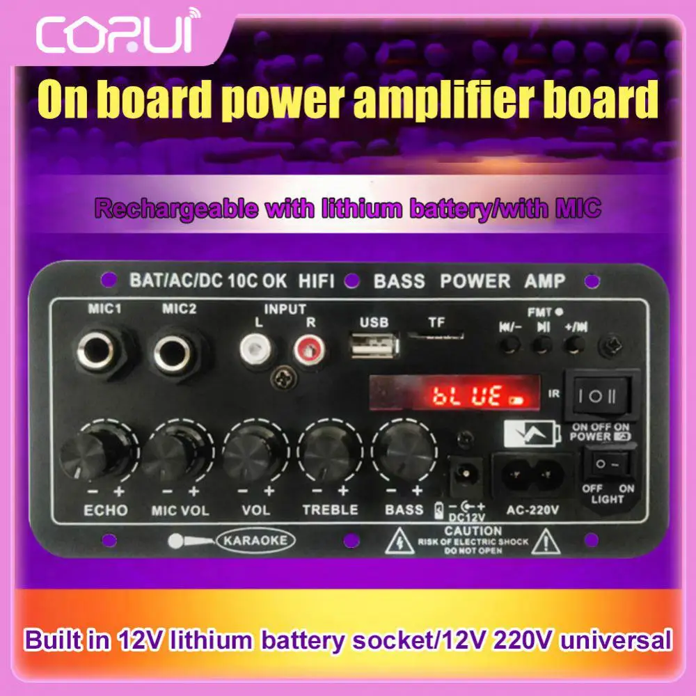 

Стерео усилитель с литиевым аккумулятором 30-120 Вт плата сабвуфер обновленный пульт дистанционного управления цифровой 5,0 моно