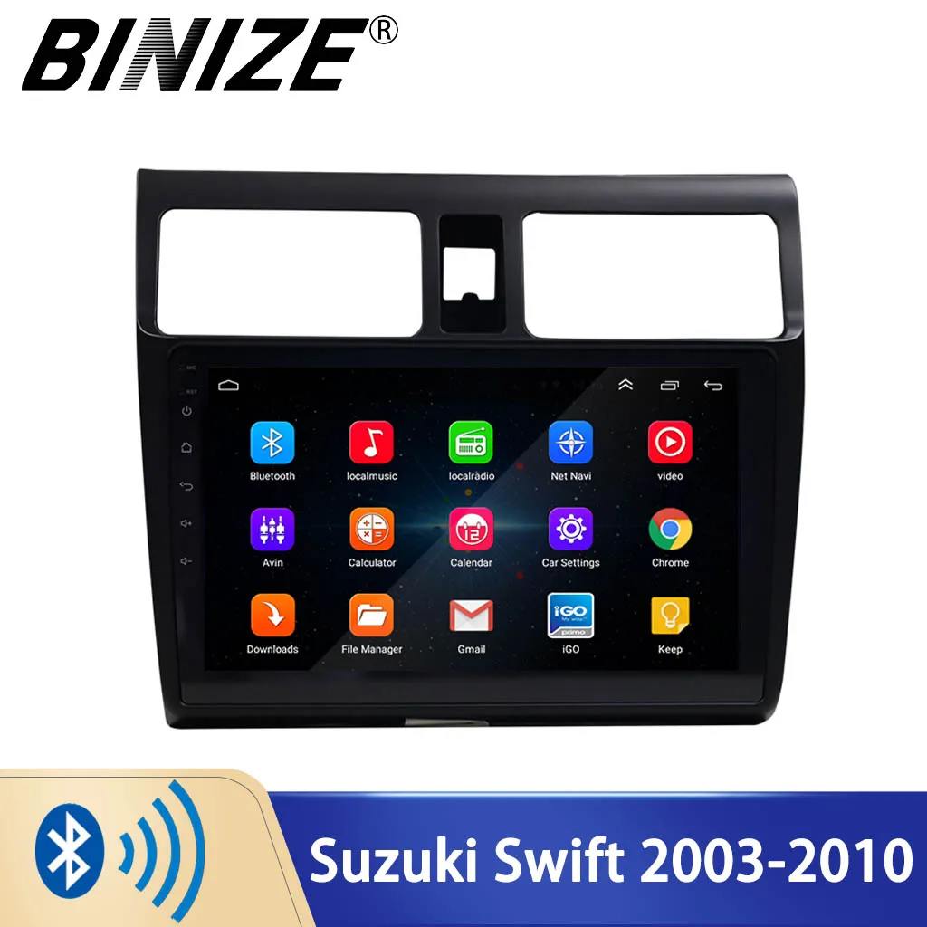 

Автомагнитола Binize, 2 Din, для Suzuki Swift 2003-2010, GPS-навигация, Android, Автомобильный мультимедийный видеоплеер