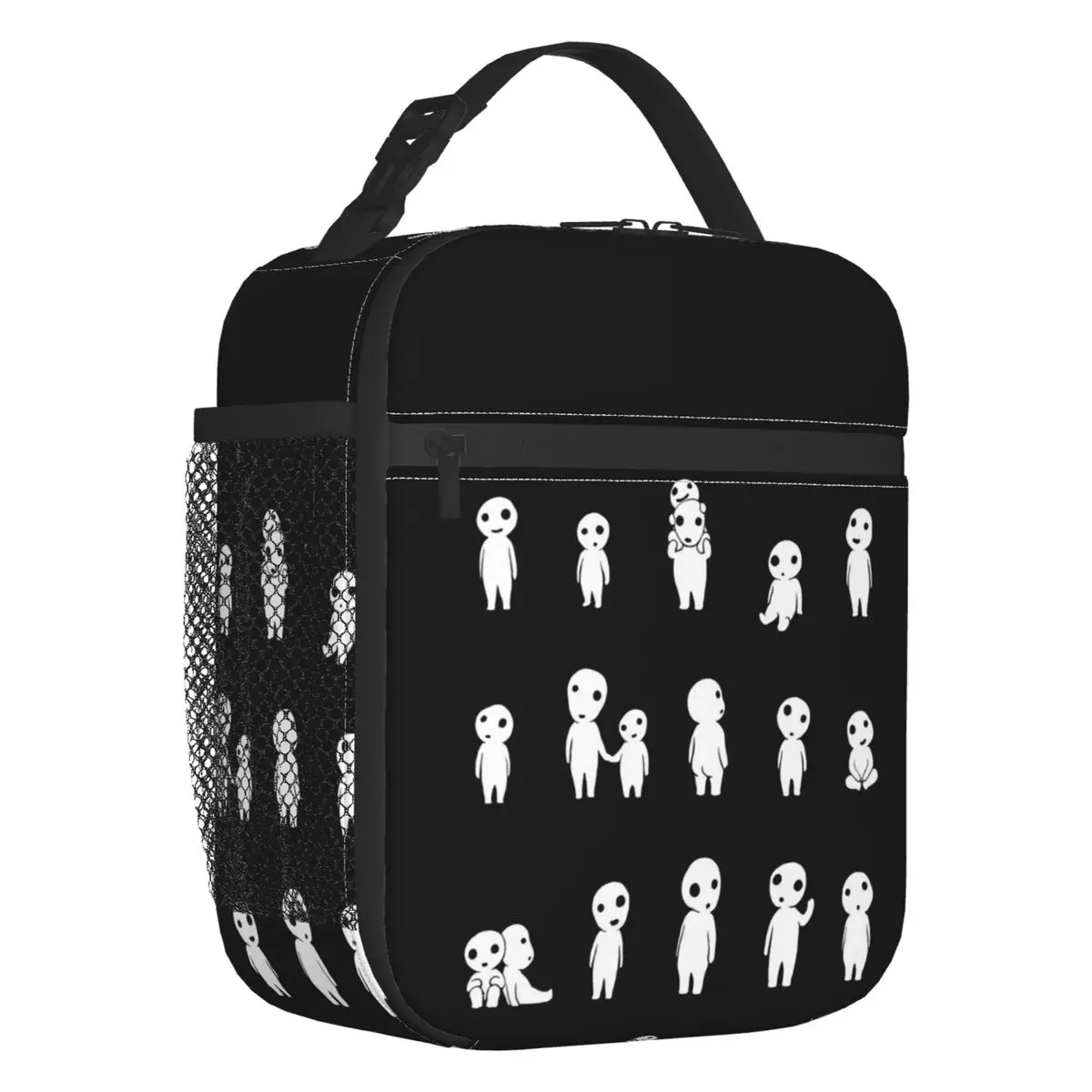 

Princess Mononoke Insulated Lunch Bag for Work School Spirit Of The Forest Kodama Portable Cooler Thermal Lunch Box Women Kids