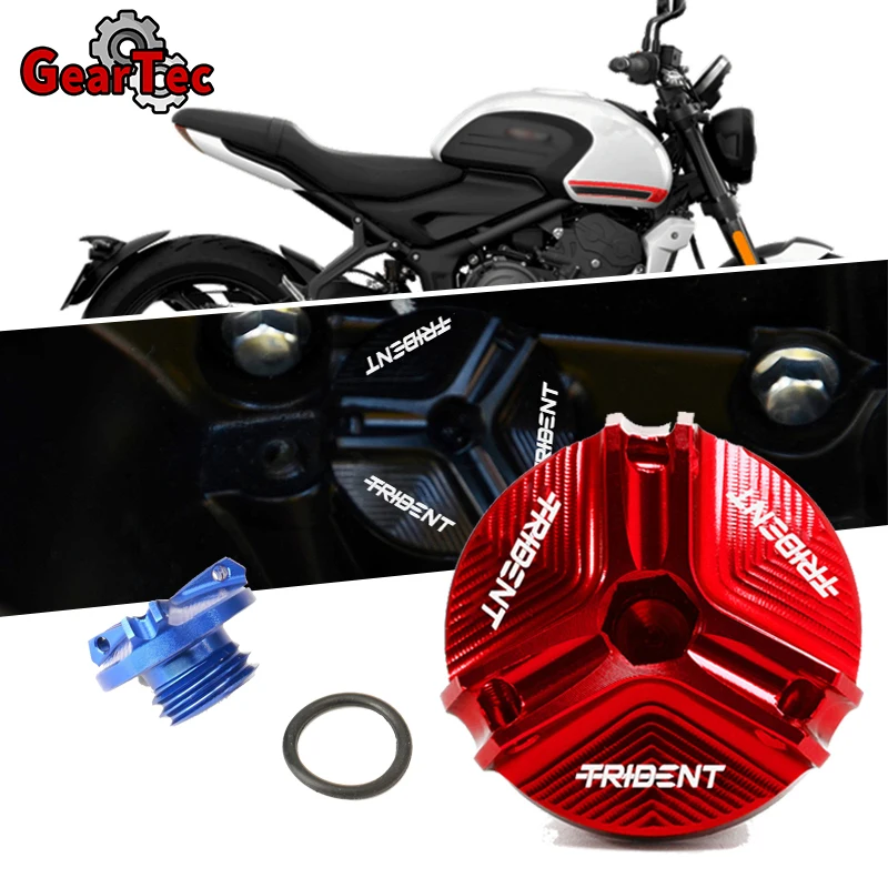 For Trident 660 2021 Trident660 Trident 750 900 Motorcycle Accessories Aluminum CNC Engine Plug Cap Oil Filler Cover