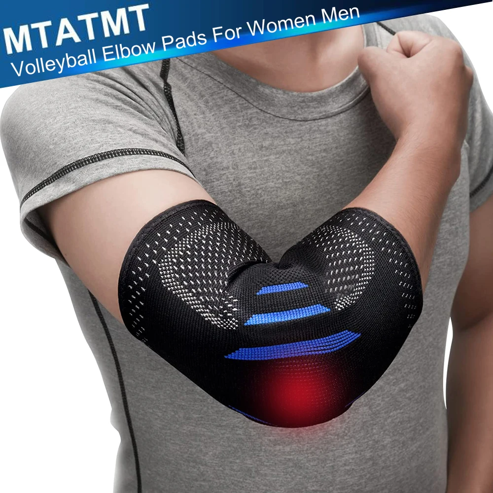 MTATMT Volleyball Elbow Pads Elbow Brace Compression Sleeve - Tendonitis Pain, Arthritis, Tennis,Basketball, Football Men Women