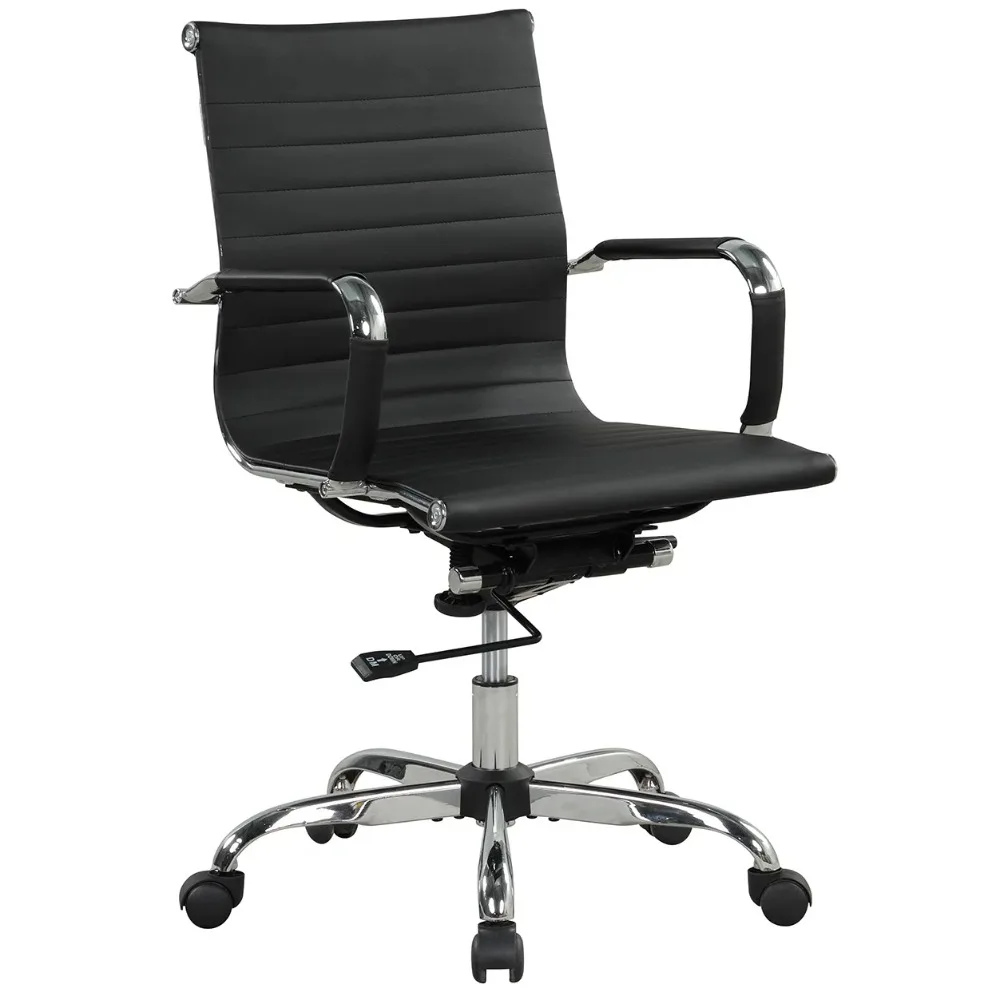 

250 Lb. Black for Teens or Adults Ergonomic Chair 37.5 in Manager's Chair With Adjustable Height & Swivel Furniture Desk Chairs