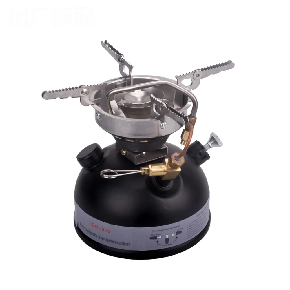 

New High Quality Outdoor Stove Oil Furnace With A Funnel Cooking Utensils Field Oil Furnace For Camping Hunting