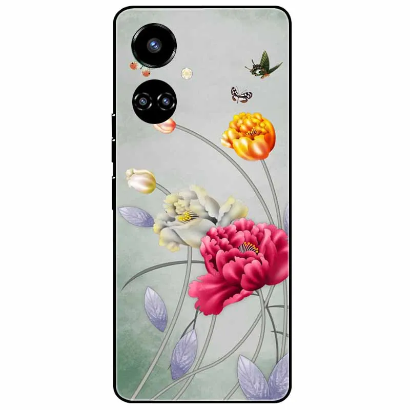 Для Tecno Camon 19 / Camon19 Neo чехол Мягкий силиконовый защитный из ТПУ для Pro 4G 5G черный